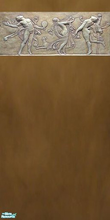 Sims 2 — grks Agora Walls and Floors - 1 by greeksim — Part of a set of six paneling walls with Ancient Greek designs and
