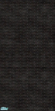 Sims 2 — Black Brick by MetraGnome — For those that need something darker than gray. This is a recolor of Maxis'