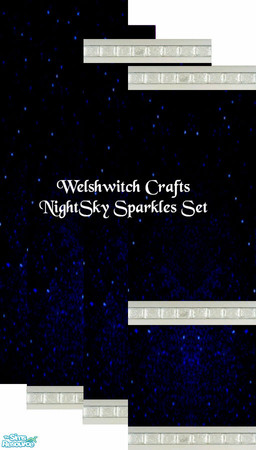 Sims 2 — NightSky Sparkles Walls by WelshWitch — NightSky Sparkles Walls. Great for living rooms/kids bedrooms/teen