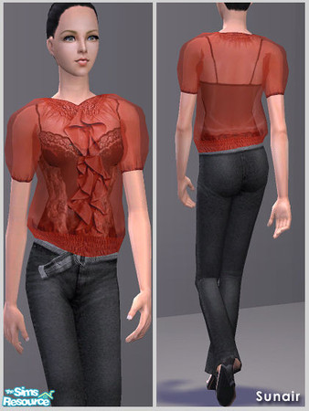 Sims 2 — Sunair Fashion T059 (red) by Sunair — Recolor of Sunair Fashion T059 (red).