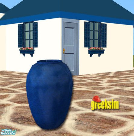 Sims 2 — grks Greek Pottery - Grkspottery1 by greeksim — Contemporary Greek clay vases to decorate the exteriot and the