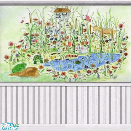 Sims 2 — Festive Forest Mural by sadie7684 — A wall mural for your sims, can be found under wallpaper.