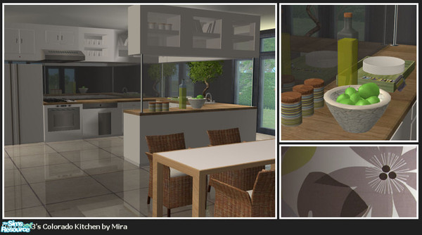 Sims 2 — Colorado kitchen - white by mirake — Couldn\'t resist to recolor Padre\'s beautifull kitchen.