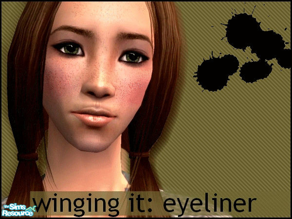 Sims 2 — Winging It: Eyeliner by Heidi_Larking — Winged eyeliner for all your current and up to date sims. This eyeliner
