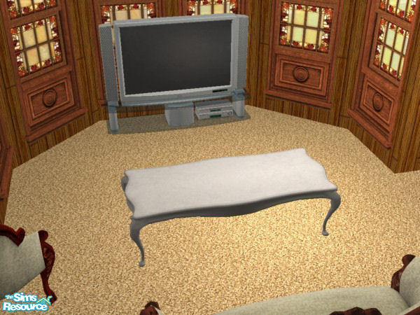 Sims 2 — White Colonial Coffee Table by Vampire Seductress — White Colonial Coffee Table