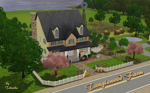 Sims 3 — Tanglewood Farm by Tabeetha — This large home has 5 bedrooms and 3 baths. The farm is ready for experienced