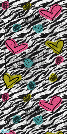 Sims 2 — Zebra Print Wallpaper by awesomeorng — Zebra Print with little designes