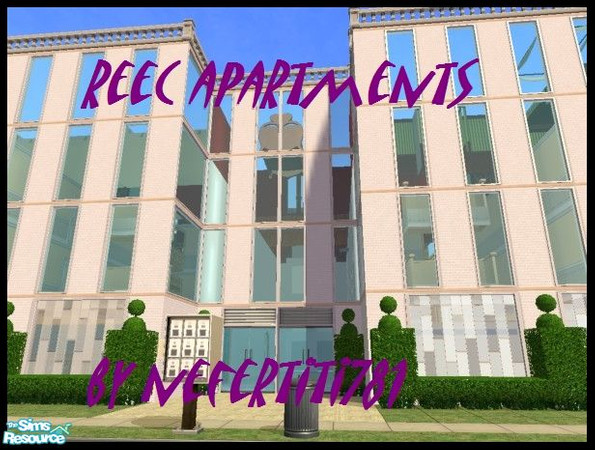 Sims 2 — Reec Apartments by nefertiti781 — reec apartments. has 4 apartment units and 1 large pennt house. downstairs has