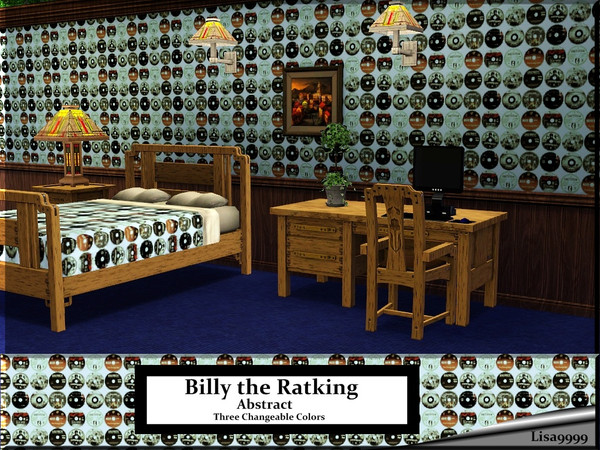 Sims 3 — Billy the Ratking by lisa9999 — The Rat kings favorite computergames. Three changeable colors.Lisa9999