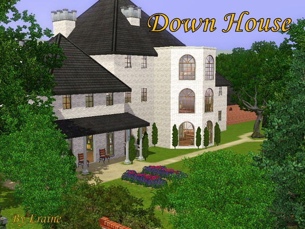 Sims 3 — Down House by Eraine — Charles Darwin, his wife Emma and their ten children lived in this house for forty years.