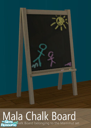 Sims 2 — Mammut Children\'s Room - Mala Easel by AppleFall — This object is the Mala Easel belonging to the Mammut