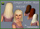 Sims 3 — NSC Hair Mesh - Longer n Fuller Hair by Neptunesuzy — Your Simmies will Love this longer and slightly wider