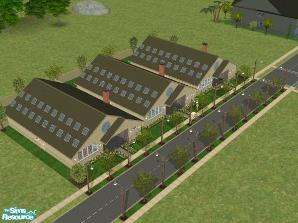 Sims 2 — Park Lane by squeakers — These small cottages were recently bought and lovingly restored by a caring owner. They