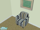 Sims 2 — Striped contempo chair by evetsangel — Recolor of Maxis\' contempo chair.