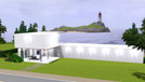 Sims 3 — Minimalist House by Lirael42 — A little minimalist house ideal for young couples. Large windows allow the pass