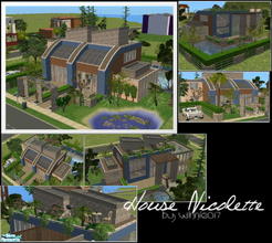 Sims 2 — House Nicolette by winnie017 — Big house with 2 stories, 1 pool and a big garden. 
