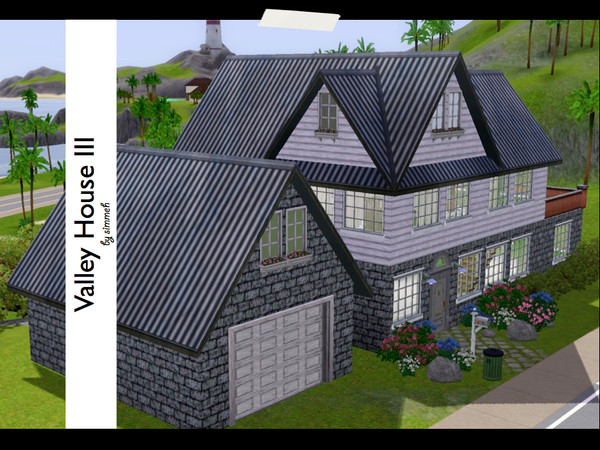 Sims 3 — Valley House III by onemistyhill — An open 2-story floor plan. 2 bedrooms and 1 bathroom. On the hill with the