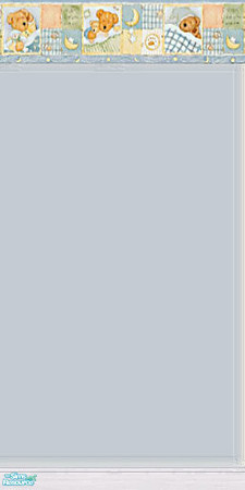 Sims 2 — Boyds Bears - Border Blue W Kick by Cerulean Talon — Walls that will make a bright environment for your young