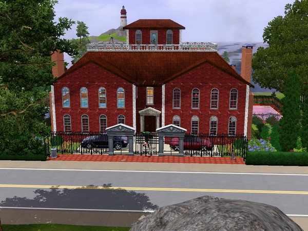 Sims 3 — Rosethorn Hall by thetford — Nestled in it's grand gardens, this mansion dates back to the days of Queen