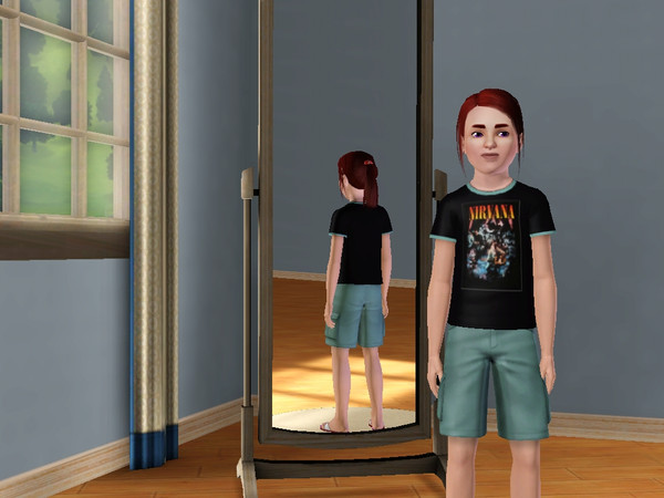 Sims 3 — Nirvana Shirt 1 by FlippyFan2323 — This is a must have for any Nirvana fan, boy or girl. Complete with the
