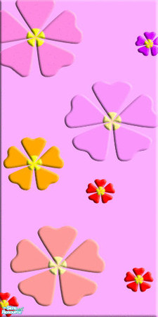 Sims 2 — Blossoms Pinky by rafi910 — This is a set of pinky Blossom Linoleum (Floor) by:aw.dew12@gmail.com (rafi910)