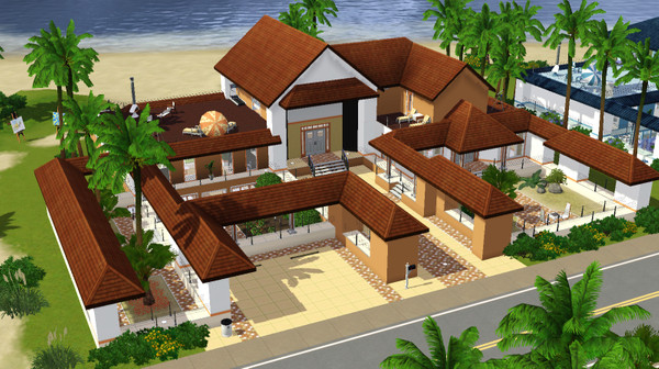 Sims 3 — Deep Sunset by hawkearrow — A home designed for the sunset of our Sim's lives, this house is meant to be used as
