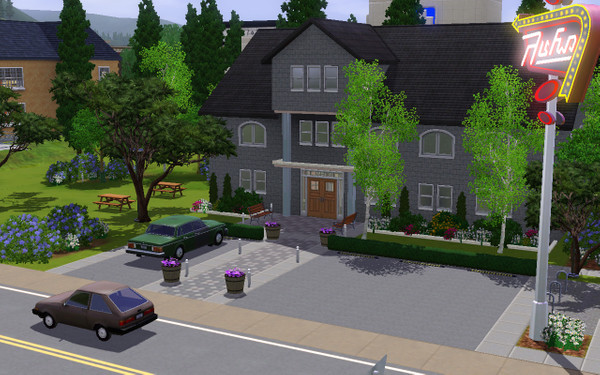 Sims 3 — Auhs Haus Restaurant  by daisylee — Who says a diner has to be, well, a diner? A family run restaurant for the
