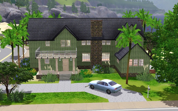 Sims 3 — Ashley House by daisylee — 2 floors. 3 bedrooms. 3.5 baths. Parking for 2 cars. Excellent beach use and views if
