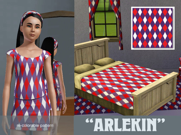 Sims 3 — Arlekin by Hanna_Darzy — rhombuses