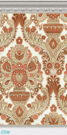 Sims 2 — Flower & Leaf Pattern - Red/Green by roflmpso — Gorgeous red and pale green flower pattern with intricate