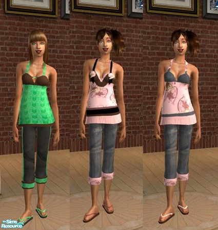 Sims 2 — Ekleid pack 2 by teufelsmienchen — you need the mesh by animera here: