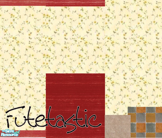 Sims 2 — Country Mix by Futetastic — This is a mix of country themed wallpapers and floors.