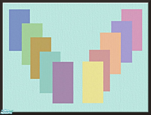 Sims 2 — Rainbow Set4-Jute Walls by elainearora — For those who like it plain and simple there is this set of elegant