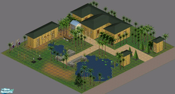 Sims 1 — Tiki Isle by GlitteringSparkles — A community for Sims to stay the night. Plenty of stuff to do for your Sims