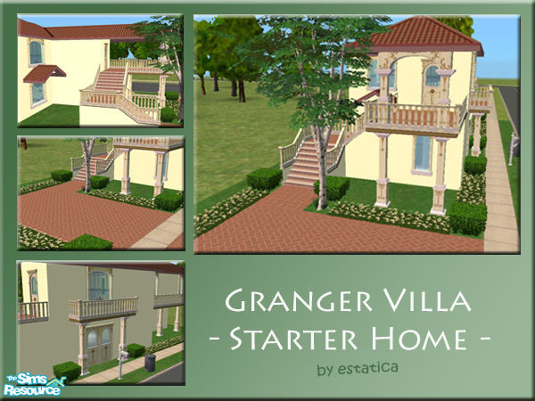 Sims 2 — Granger Villa (Starter Home) by estatica — This lovely villa is the perfect start for any Sim with a tight