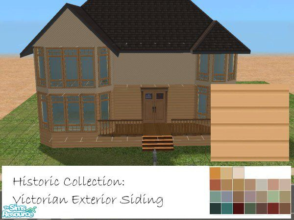 Sims 2 — Victorian Exterior Colors - Siding by mistresscris — Part of my Historic Collection. Victorian Exterior Colors ~