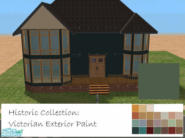Sims 2 — Victorian Exterior Paint Colors by mistresscris — Part of my Historic Collection. Victorian Exterior paint