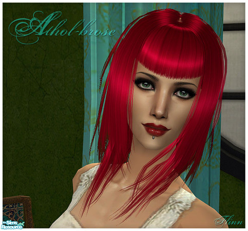 Sims 2 — Athol-brose: Bright Red by flinn — Unnatural 3: Bright red, perfect for your Emilie Autumn sims. Found in the