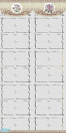 Sims 2 — White Modern Masonry Walls & Floors Set - Wall 02 by Sheera — Part of my White Modern Masonry Walls &