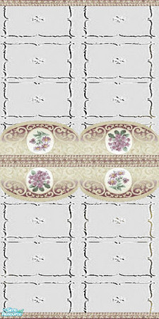 Sims 2 — White Modern Masonry Walls & Floors Set - Wall 03 by Sheera — Part of my White Modern Masonry Walls &