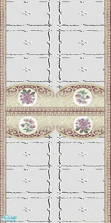 Sims 2 — White Modern Masonry Walls & Floors Set - Wall 05 by Sheera — Part of my White Modern Masonry Walls &