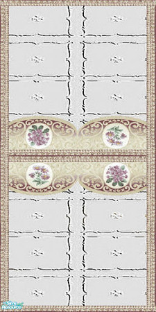 Sims 2 — White Modern Masonry Walls & Floors Set - Wall 06 by Sheera — Part of my White Modern Masonry Walls &
