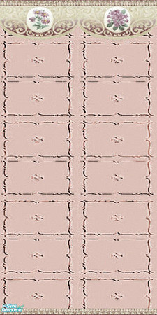 Sims 2 — Peachy Modern Masonry Walls & Floors Set - Wall 02 by Sheera — Part of my Peachy Modern Masonry Walls &