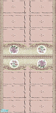Sims 2 — Peachy Modern Masonry Walls & Floors Set - Wall 05 by Sheera — Part of my Peachy Modern Masonry Walls &