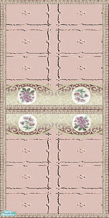 Sims 2 — Peachy Modern Masonry Walls & Floors Set - Wall 06 by Sheera — Part of my Peachy Modern Masonry Walls &