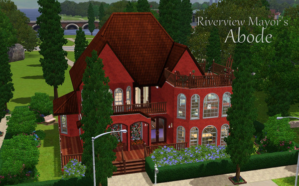 Sims 3 — Riverview Mayor's Abode by canuckdiva — 1 Old Main Road, Riverview. Have your mayor or other prominent Riverview