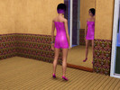 Sims 3 — pink dress stretch by nansyafs — No Description