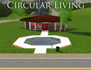 Sims 3 — Circular Living by mwalker73 — This modern home is built for the Sim with a taste for clean edges and a distaste