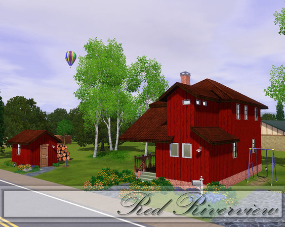 Sims 3 — Red Riverview by TSR Archive — This used to be a farm in the old days. Now renovated into a lovely house for a