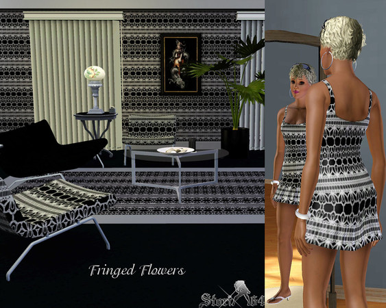 Sims 3 — Fringed Flowers by stori_64 — More lace, yeah! We could never have enough of that :) The hair on my model can be